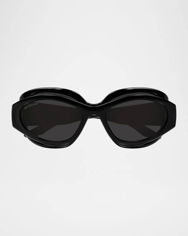 Superbusy Oval Acetate Sunglasses